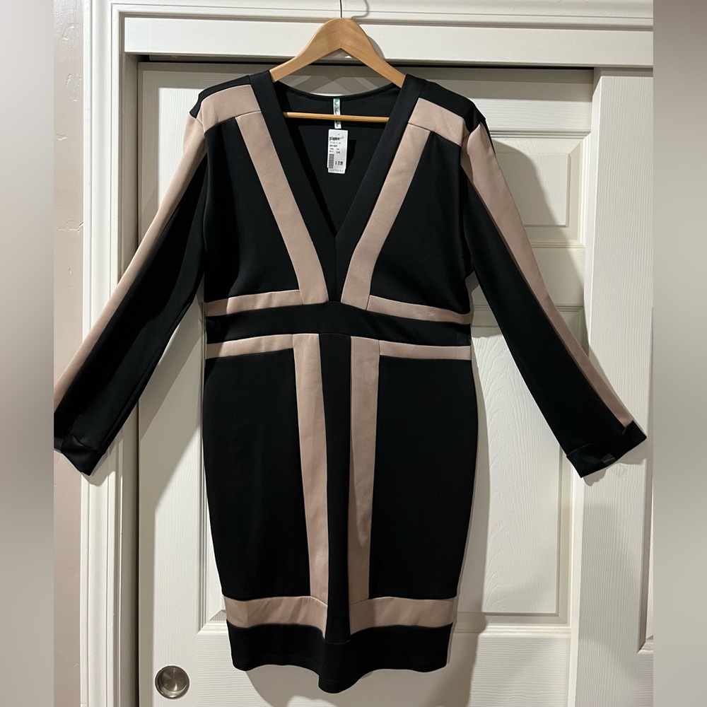 Color Block Body Con Dress 3x